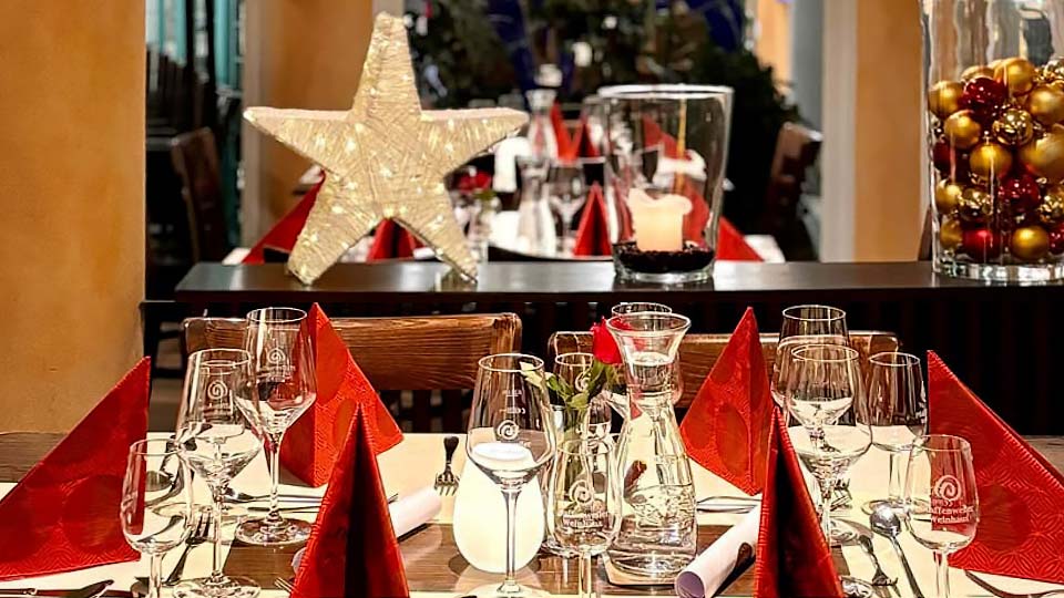 Weihnachtsfeier im Lago f&uuml;r Firmen und Gruppen bis zu 50 Personen